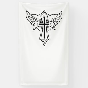 Banderoles Croix chrétienne