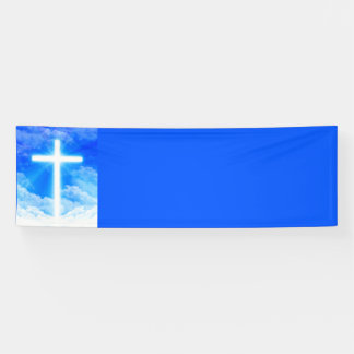 Banderoles Croix de lumière Jésus-Christ chrétien personnalis