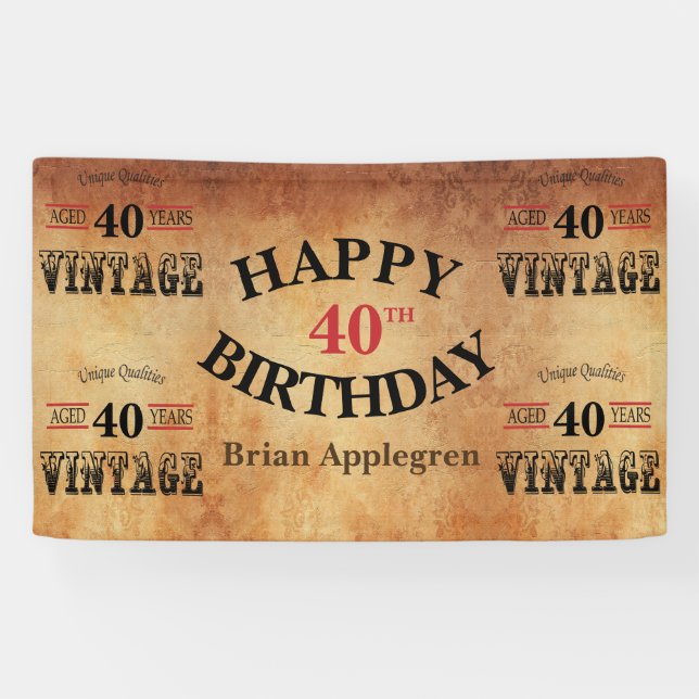 Banderoles Cru toute conception 4 d'anniversaire d'âge (Horizontal)