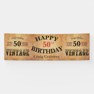 Banderoles Cru toute conception d'anniversaire d'âge