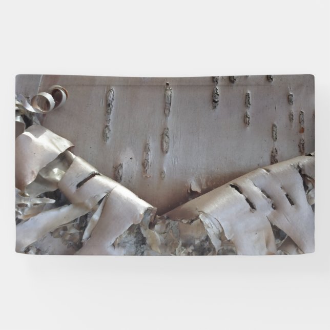 Banderoles Curly Birch Bark Tree Rustic (Horizontal)