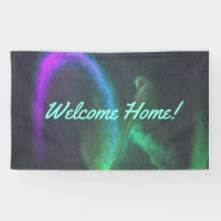 Custom 3' x 5' Welcome Home Vinyl Banner - Personn