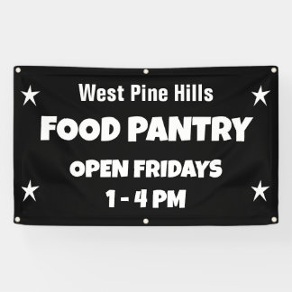 Banderoles Custom Food Pantry Banner