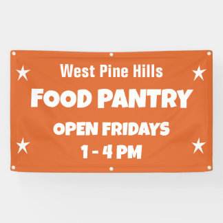 Banderoles Custom Food Pantry Banner