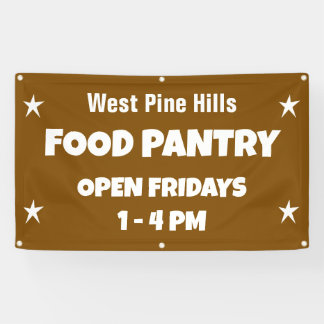 Banderoles Custom Food Pantry Banner