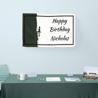 Banderoles Custom Name Rock Mountain Climber