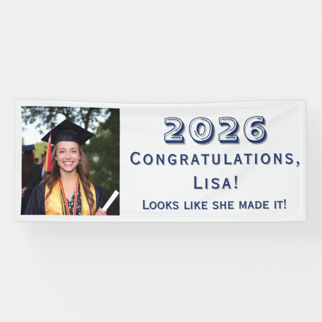 Banderoles Customizable Graduation  (Horizontal)