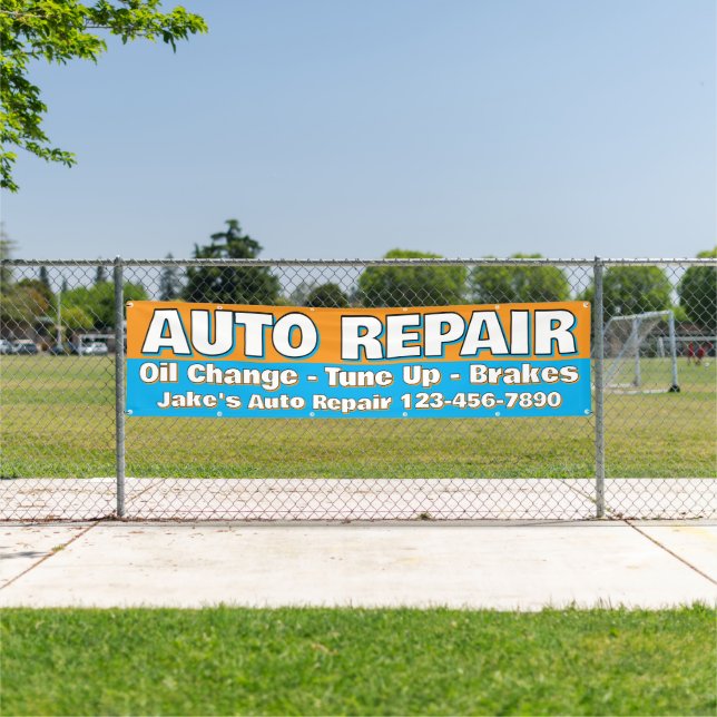 Banderoles Customize Auto Repair Service Brakes Oil Change (Insitu)