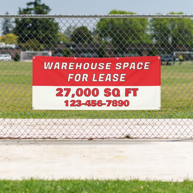 Banderoles Customize Warehouse Space For Lease Business (En situation)