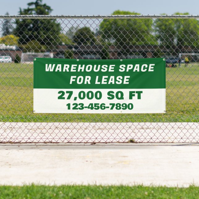 Banderoles Customize Warehouse Space For Lease Business (En situation)