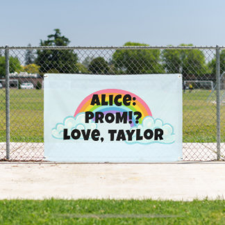 Banderoles Custon Rainbow Prom Proposal Banner