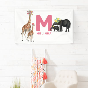 Banderoles Cute Animals Baby's Nursery Kids Room Décor du mur