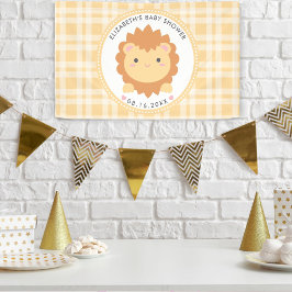 Banderoles Cute Baby Lion Cub Baby shower neutre genre