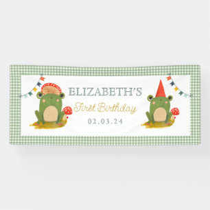 Banderoles Cute Frog casquette rouge