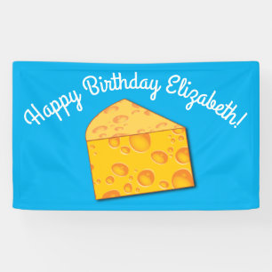 Banderoles Cute Fromage Wedge Enfants 1ère fête d'anniversa