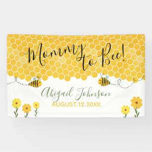 Banderoles Cute maman to Bee Baby shower Aquarelle Honeypeb