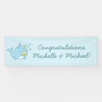 Cute Narwhal Baby shower Kawaii