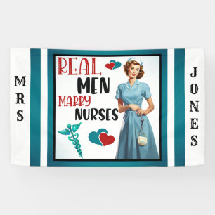 Banderoles Cute Pinup_ Véritables Hommes Épouses Épouses