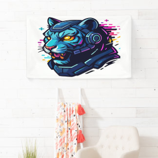 Banderoles Cyber Animaux - Créatures futuristes du Digita