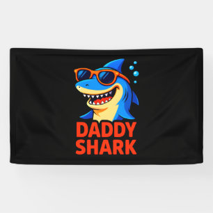 Banderoles Daddy Shark Fêtes des pères cadeaux