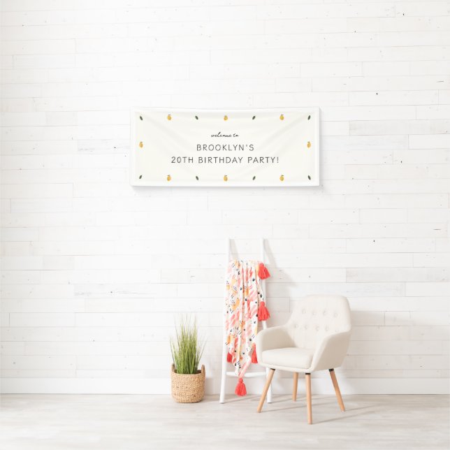 Banderoles Dainty Lemon Party (En situation)