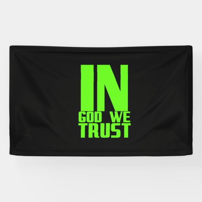 Banderoles Dans God we, Bible Jesus Christian religious (Horizontal)