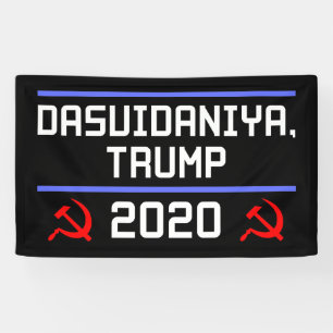 Banderoles Dasvidaniya Trump 2020 Russie Anti-Trump