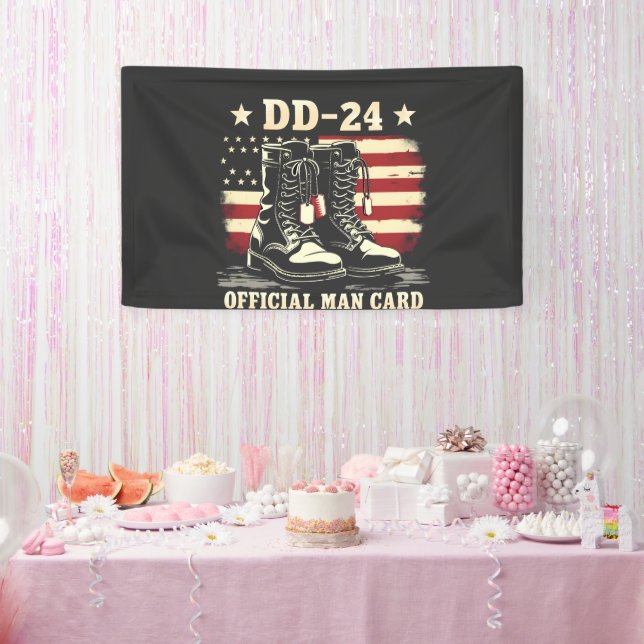 Banderoles DD 24 Carte d'homme officielle Drapeau de la journ (Fête)