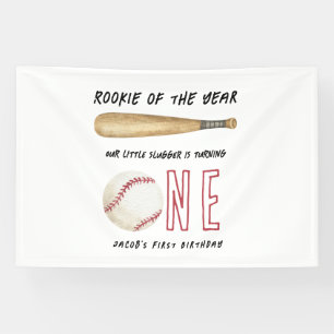 Banderoles Débutant de l'année Fête d'anniversaire de basebal