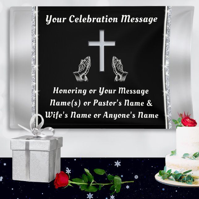 Banderoles Décoration de l'église pour l'anniversaire, chréti (Church Anniversary Banners. Christian Church Wall Banners. Church anniversary decorations ideas.)