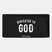 DÉDIÉ À DIEU PERSONNALISABLE COOL TEXTE BLANC
