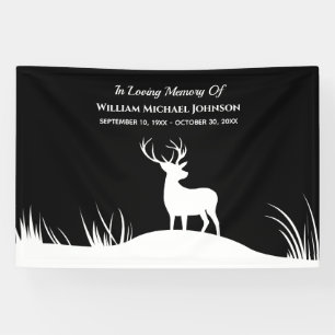 Banderoles Deer In Love Mémoire Souvenir Funérailles commémor