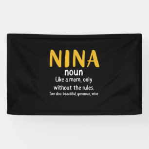 Banderoles Définition de l'art maternel Nina
