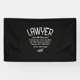 Banderoles Définition drôle de l'avocat