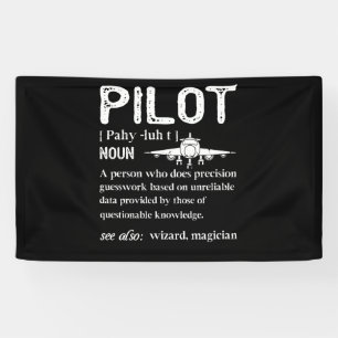 Banderoles Définition du pilote qui a aimé l'avion
