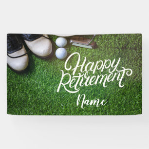 Banderoles Départ heureux de golf