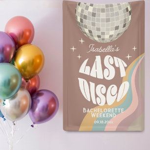 Banderoles Dernier Disco les années 70 Retro Super Bacheloret