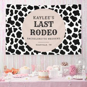 Banderoles Dernière Cowgirl du Rodéo Fête de Week-end Enterre