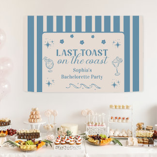 Banderoles Dernière Toast sur la côte Fête de Bachelorette We