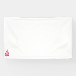 Banderoles design d'illustration rose attrayant Vinyl Banner