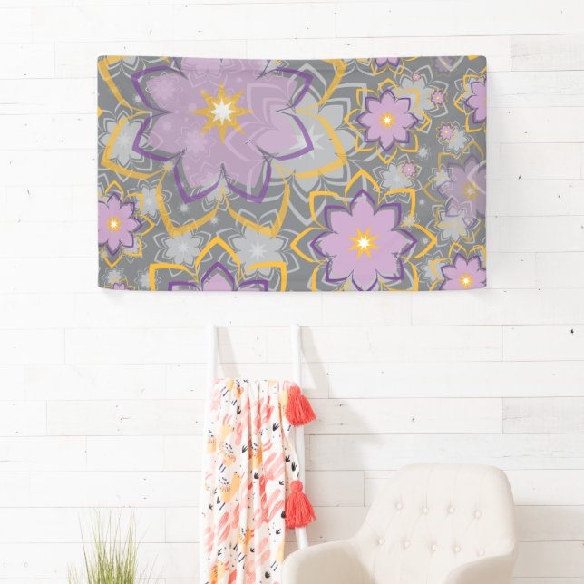 Banderoles Design floral 10 (En situation)