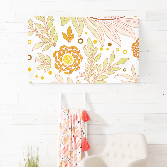 Banderoles Design floral 19 (En situation)