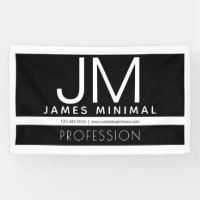 Design minimaliste professionnel moderne | Noir et