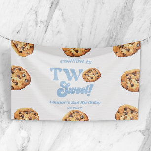 Banderoles Deux doux cookies et lait 2ème fête d'anniversaire