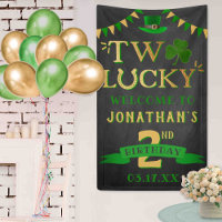 Deux Lucky St. Patrick's Day 2e anniversaire Bienv