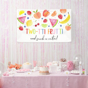 Banderoles Deux tti Frutti Telle une Cutie Deuxième Annivers