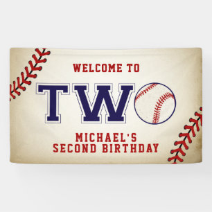 Banderoles Deuxième anniversaire du baseball