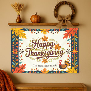 Banderoles Dinde de la fête de Thanksgiving dans l'art popula