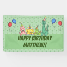 Dinos de fête d'anniversaire