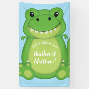 Banderoles Dinosaure Baby shower T-Rex